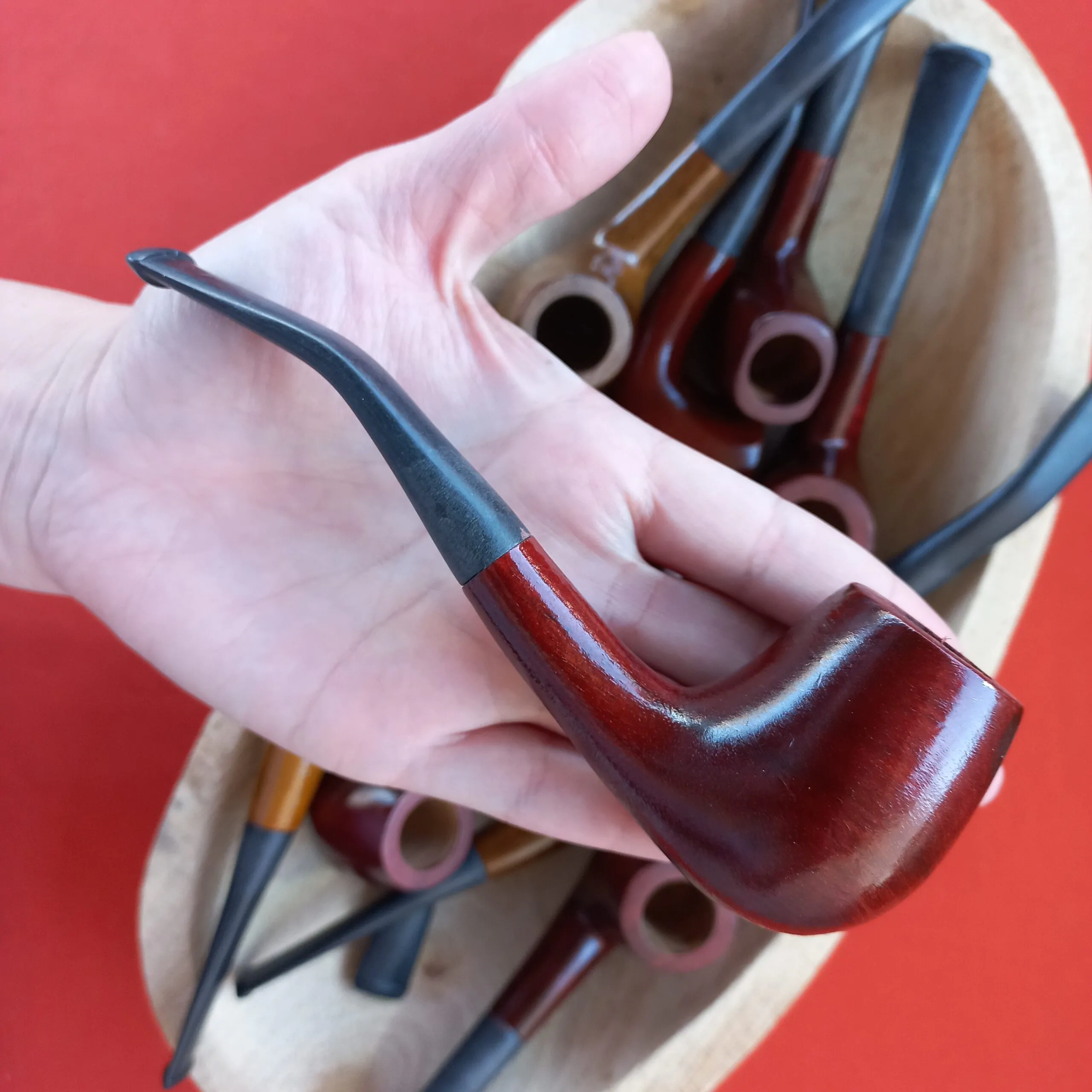 Cachimbo Curvo Mogno