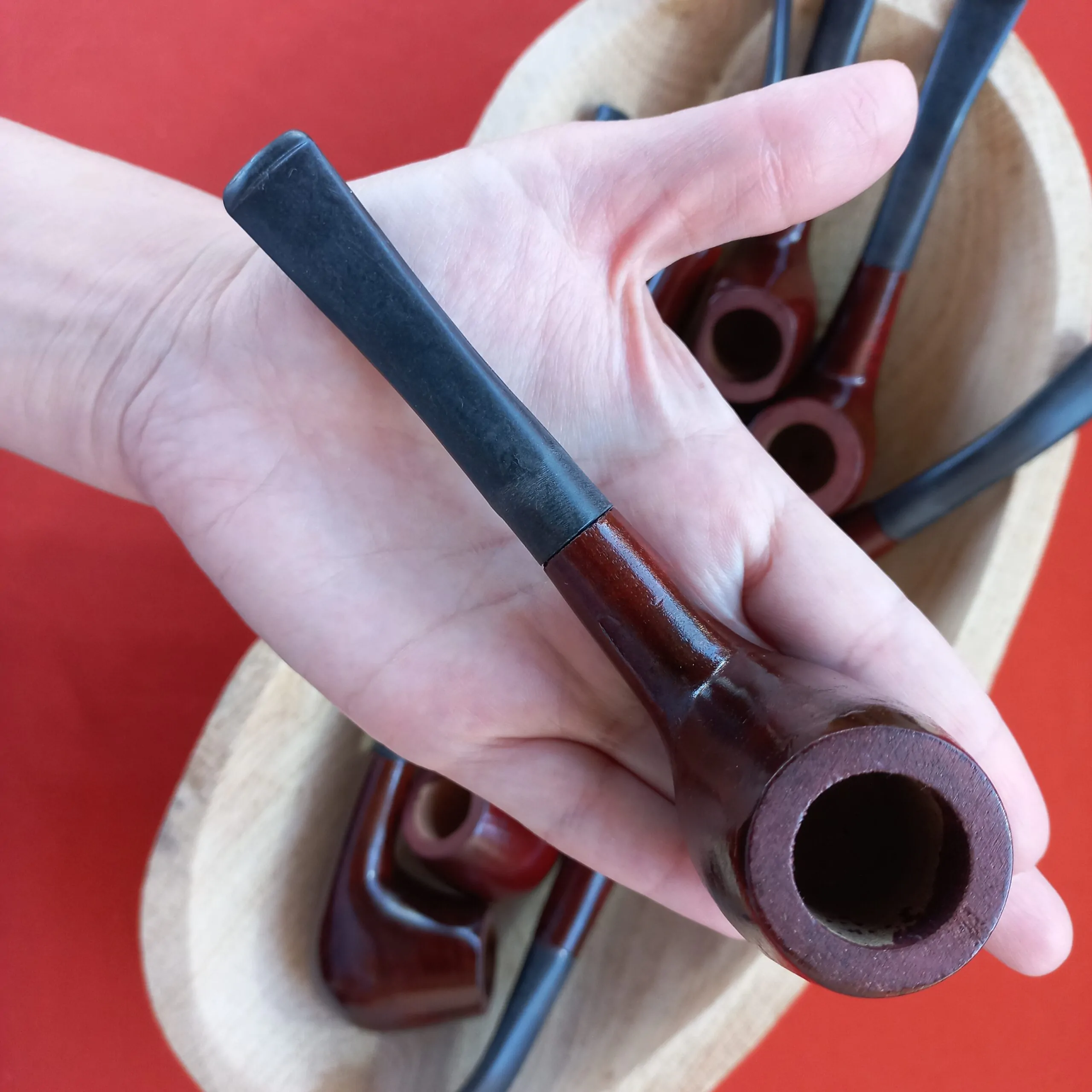 Cachimbo Curvo Mogno