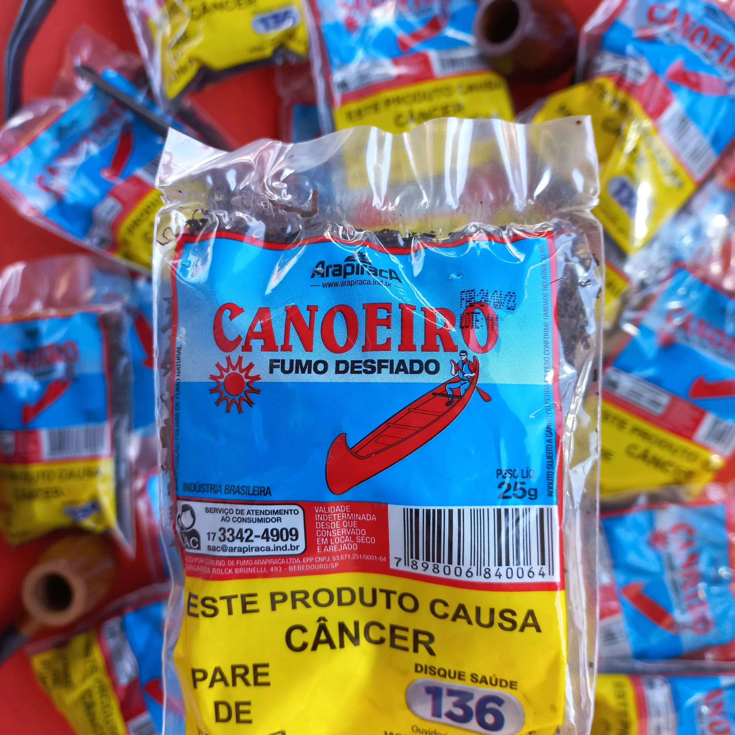 Canoeiro fumo desfiado