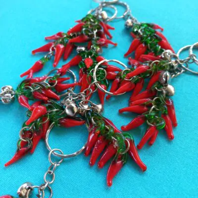 Chaveiro Pimenta de Vidro
