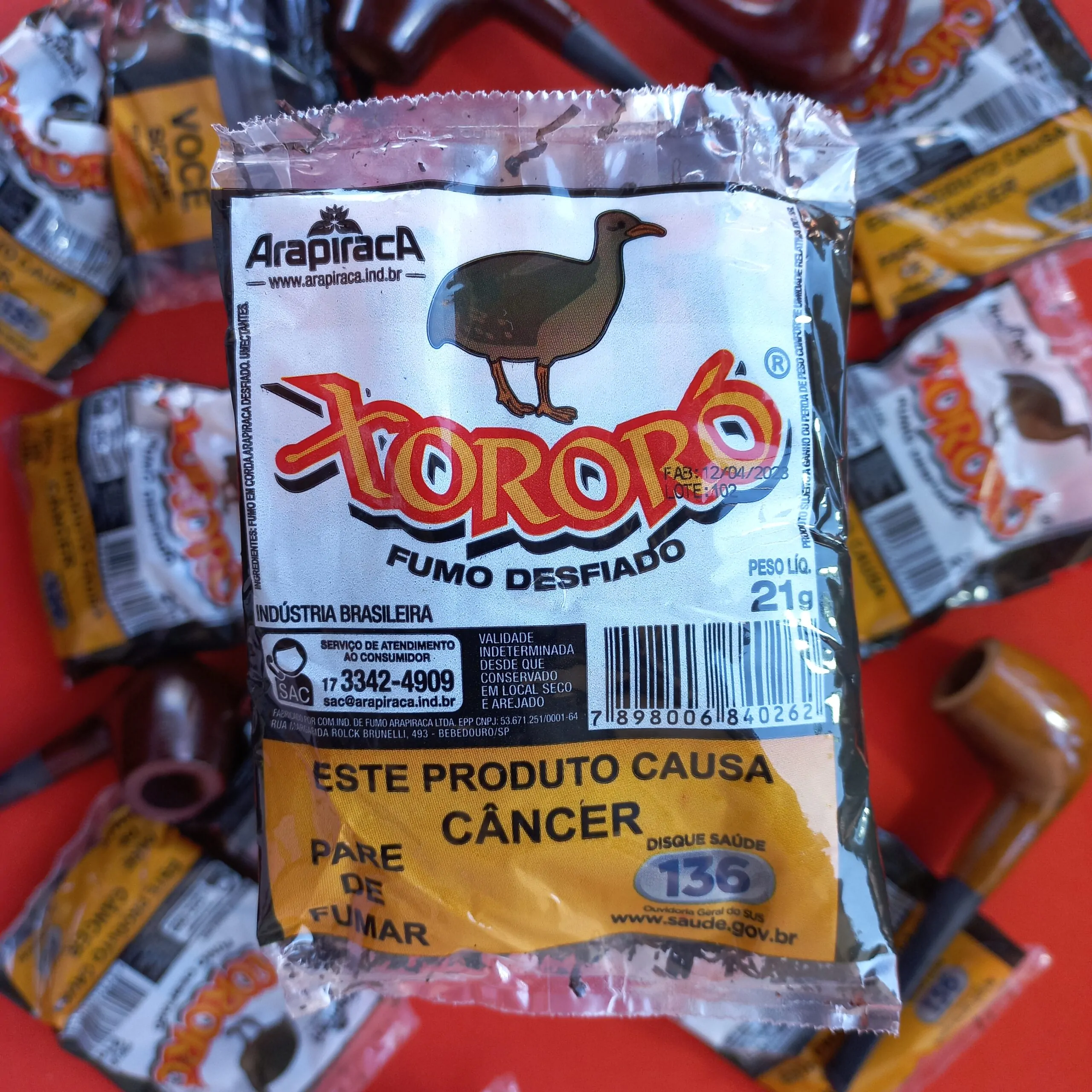 Xororó fumo desfiado