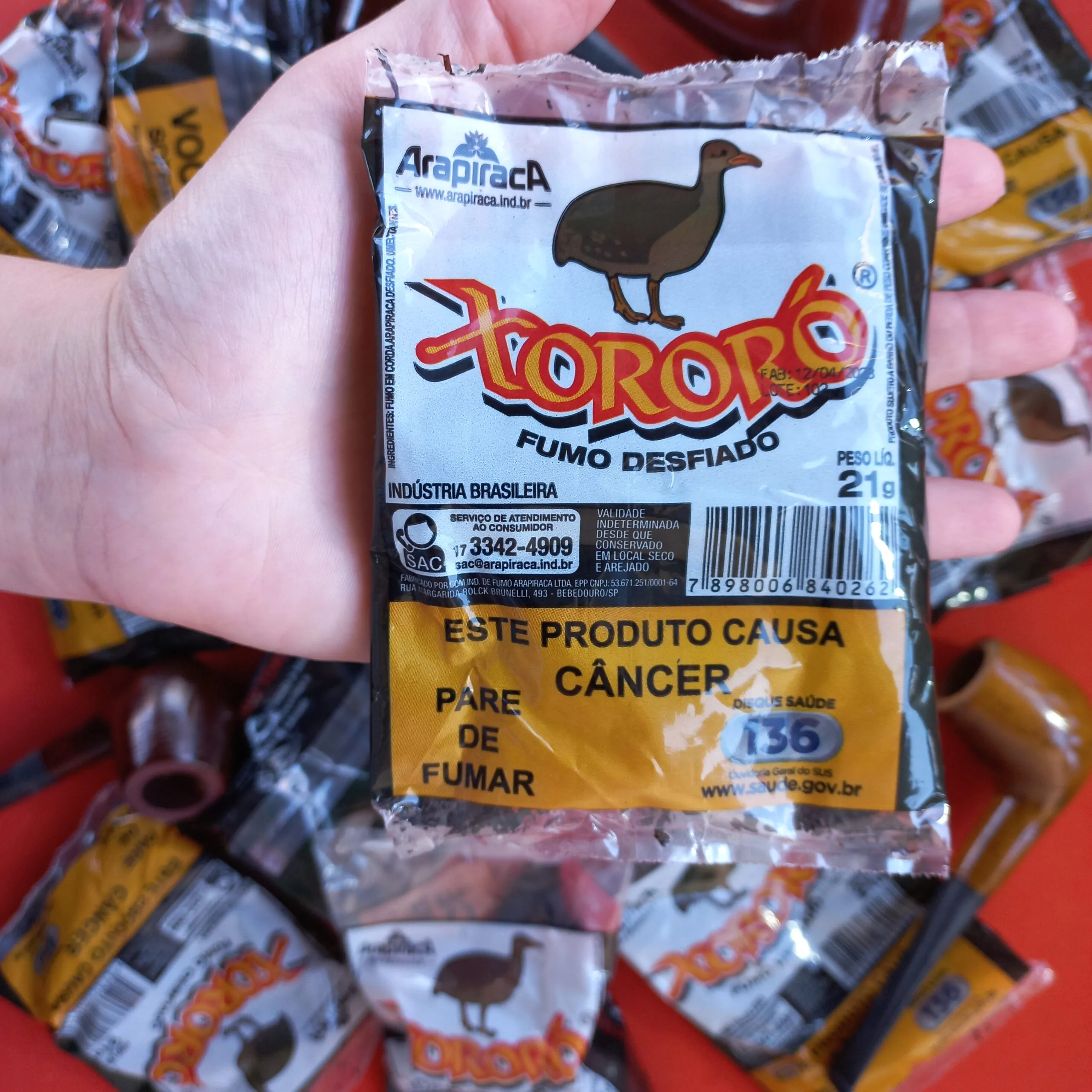 Xororó fumo desfiado